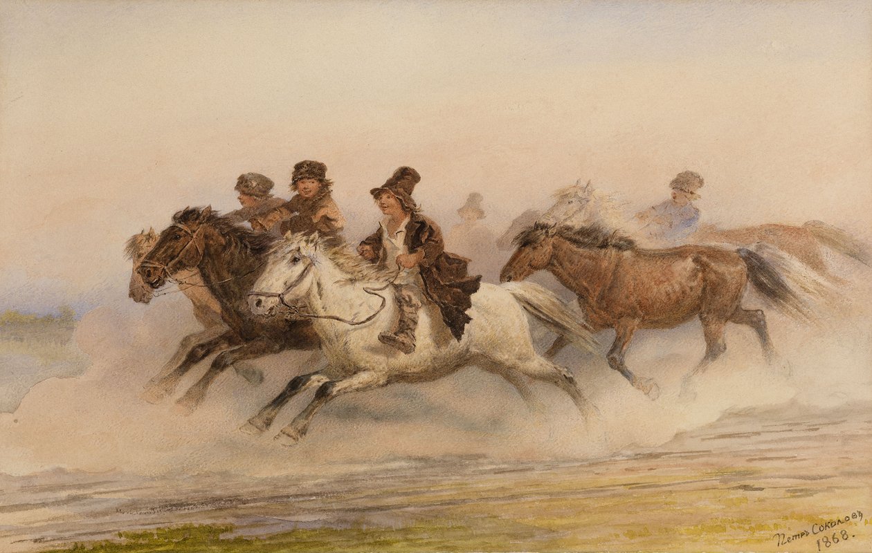 Nattvakten. Illustration för Sketches from a Hunter