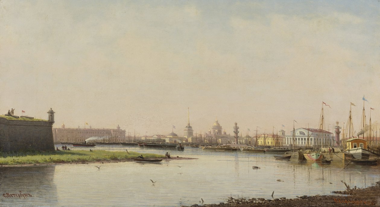 Utsikt över Sankt Petersburg av Pjotr ​​​​Petrowitsch Wereschtschagin