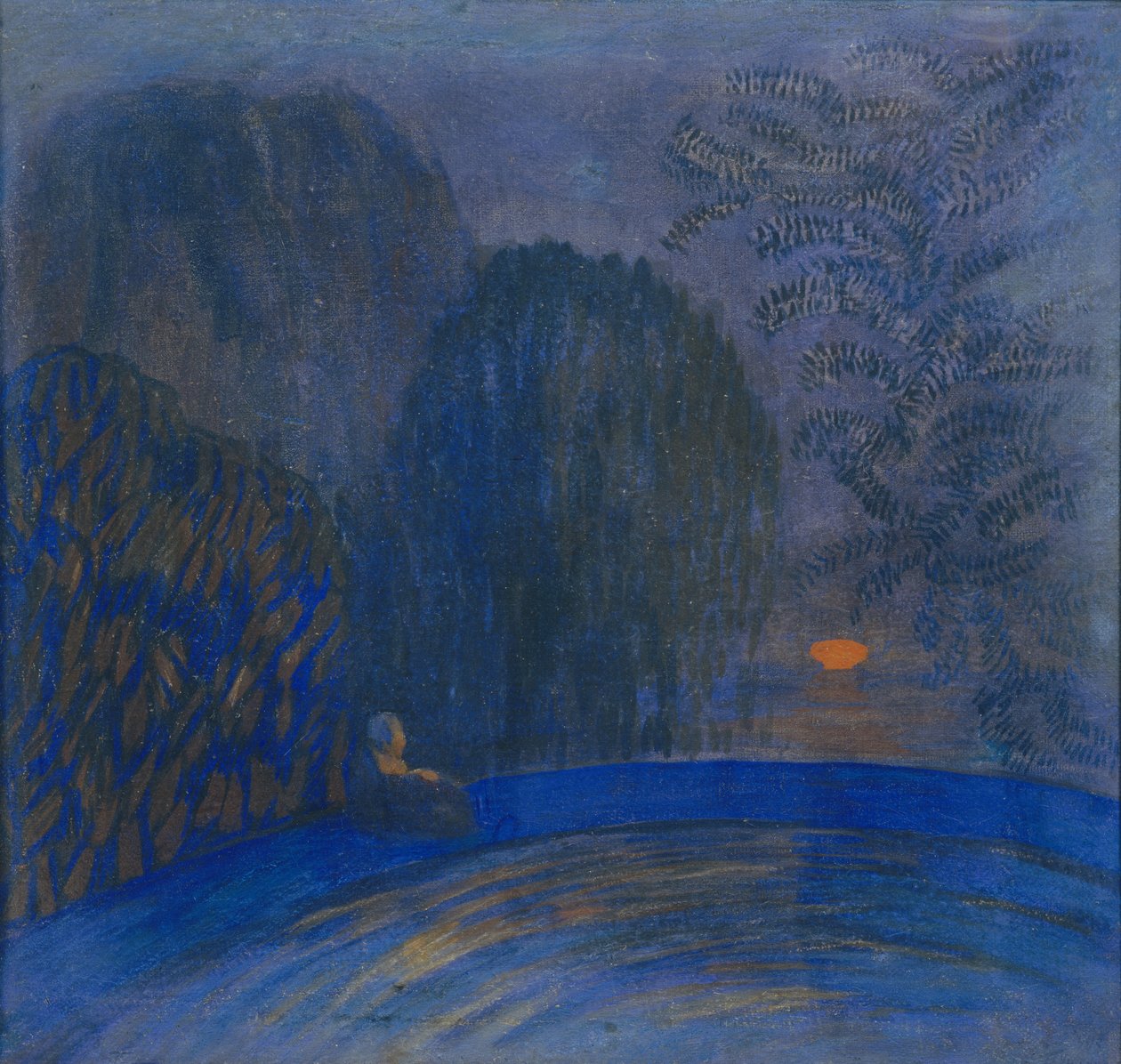 Månmotiv, 1906 av Pyotr Savvich Utkin