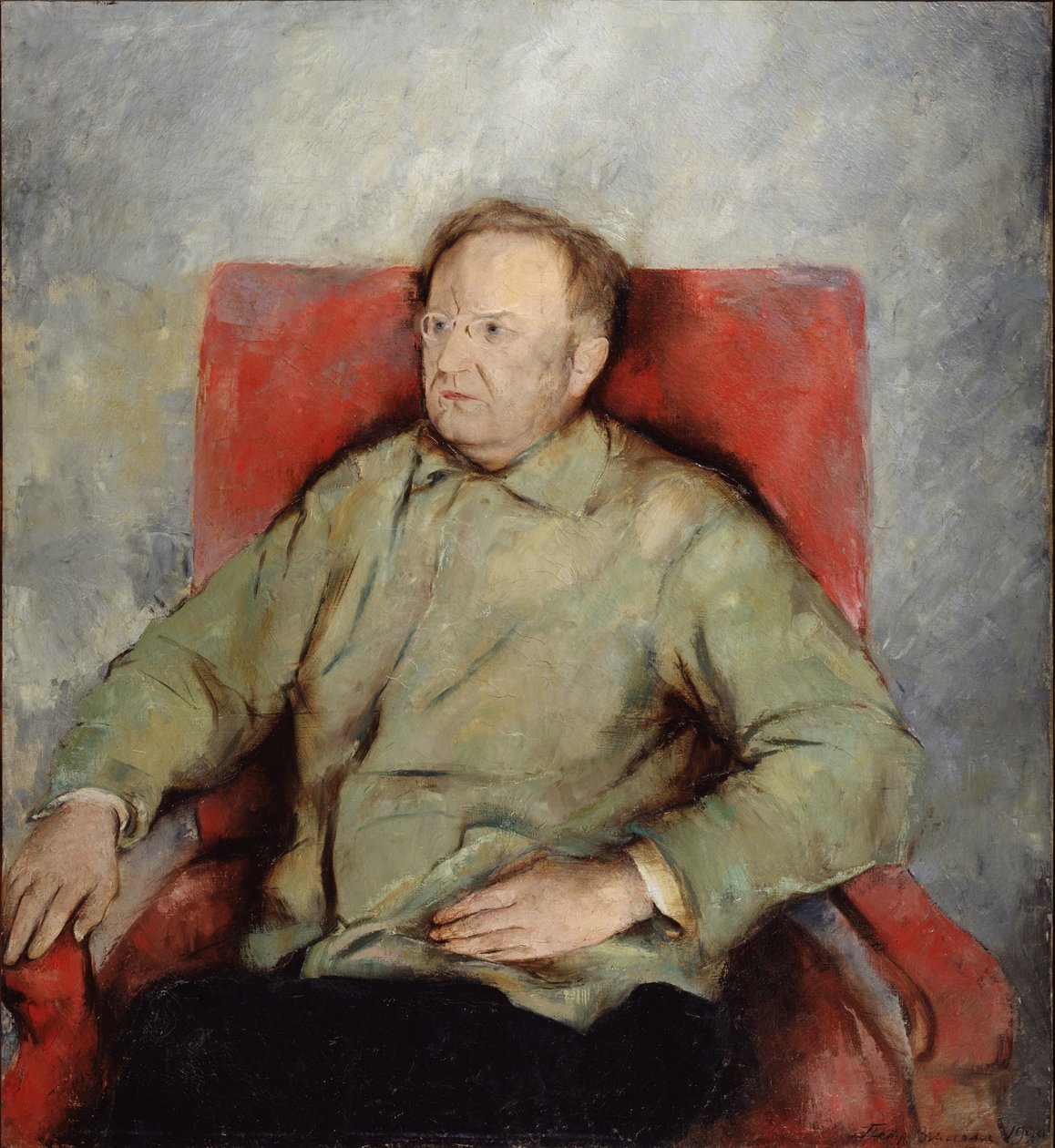 Porträtt av skådespelaren Vasily Kachalov 1875-1948, 1929 av Pyotr Vladimirovich Williams