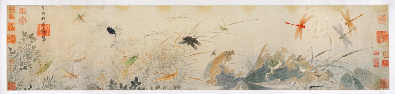 Tidig höst (bläck och färger på papper) av Qian Xuan
