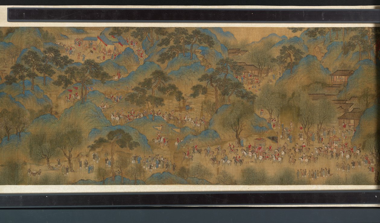 Vårfest på floden av Qing Dynasty Chinese School
