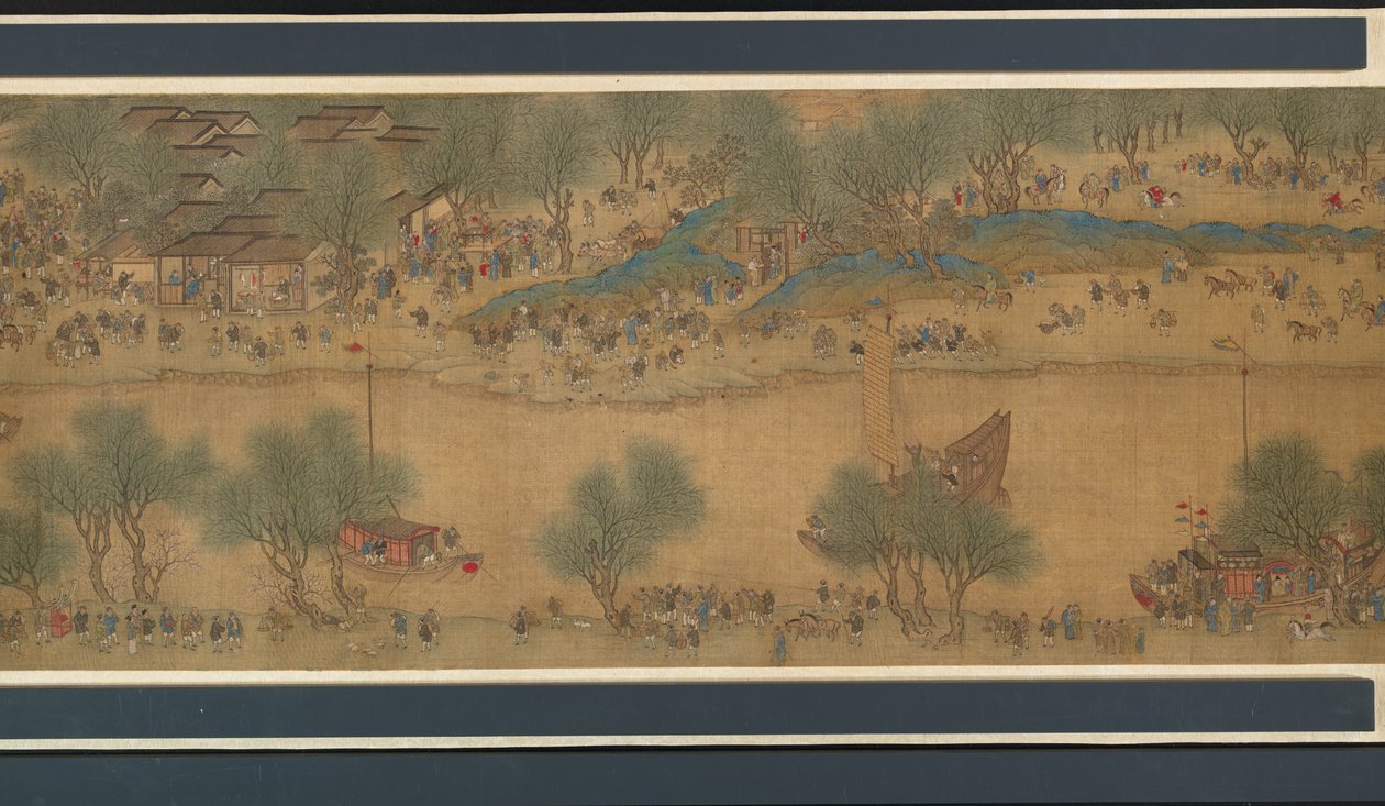 Vårfest på floden av Qing Dynasty Chinese School