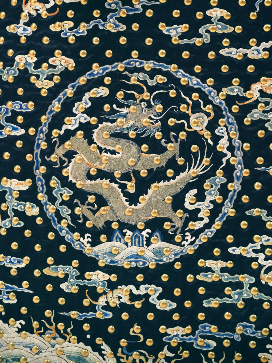 Sällsynt kejserlig gardists ceremoniella uniform, Qianlong / Jiaqing-perioden av Qing Dynasty Chinese School