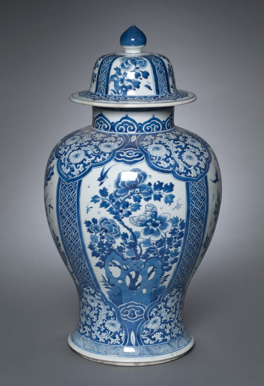 Vas med lock, 1662-1722 av Qing Dynasty Chinese School