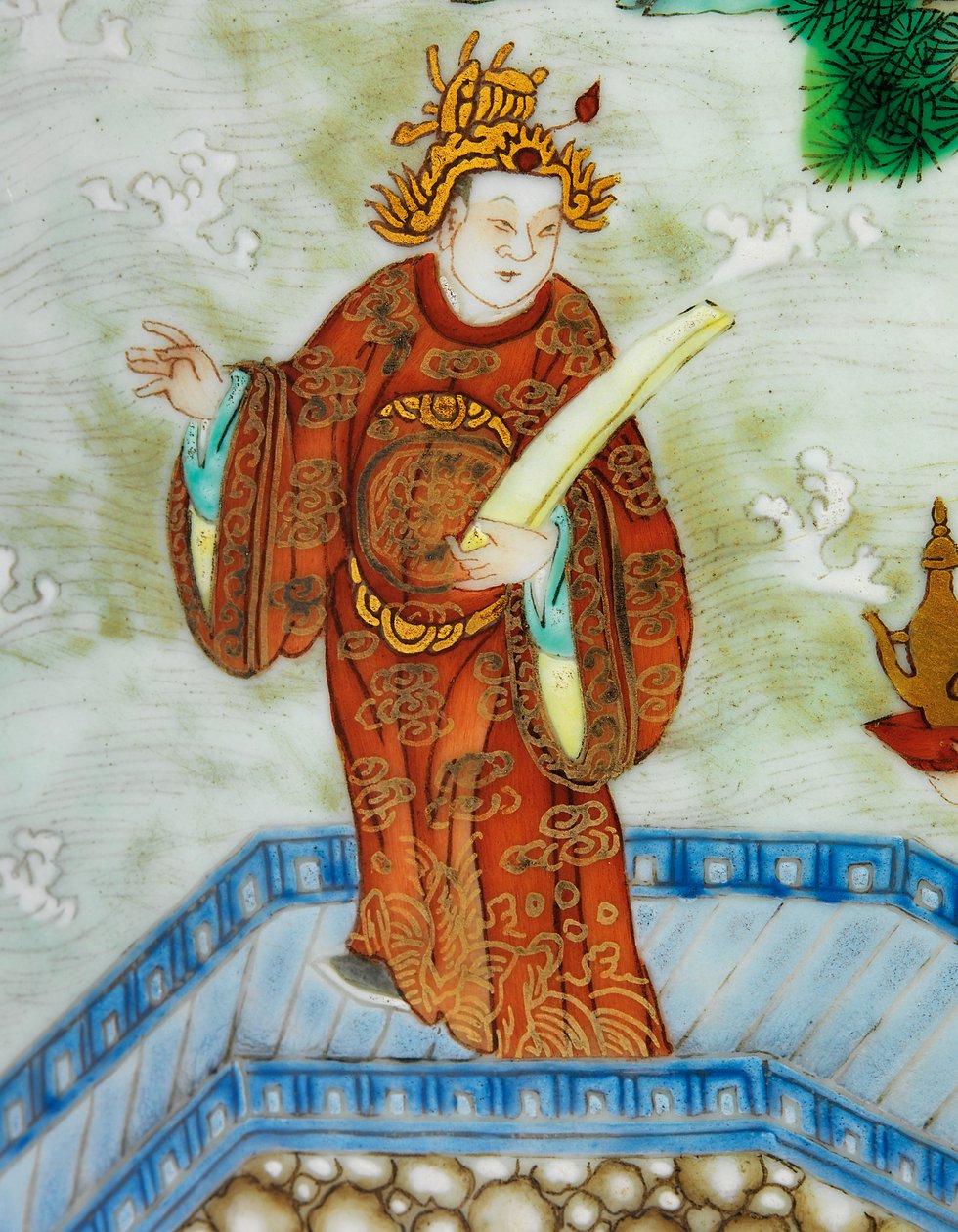Ett par Imperial Famille Rose vaser (keramik) av Qing Dynasty   Jiaqing Period Chinese School
