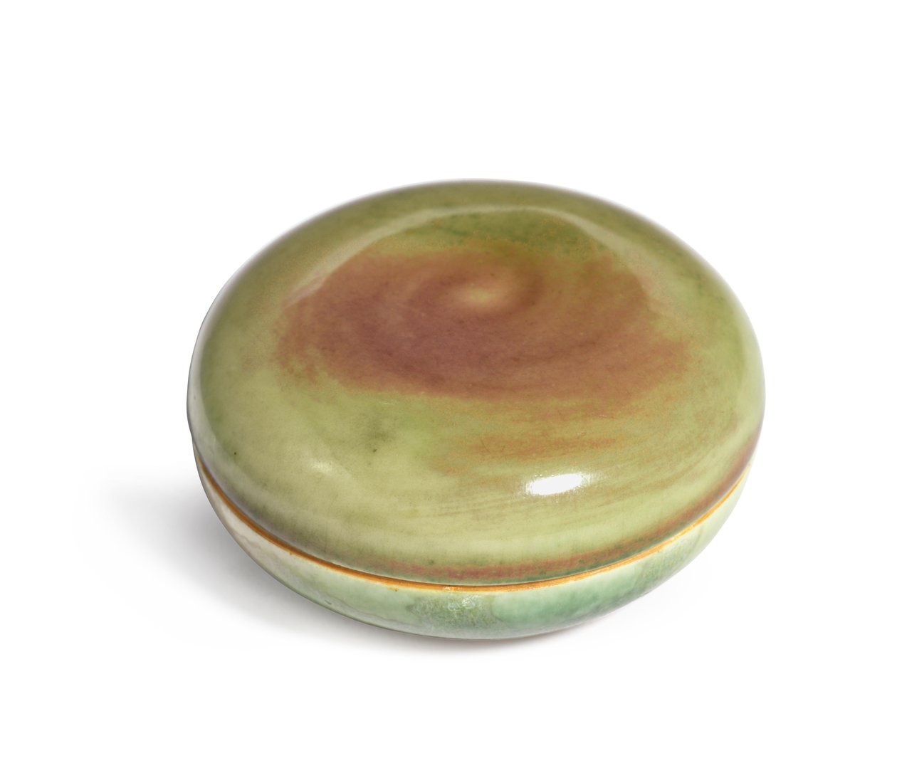 Försegla pastalådan och locket, Yinse He av Qing Dynasty   Kangxi Period Chinese