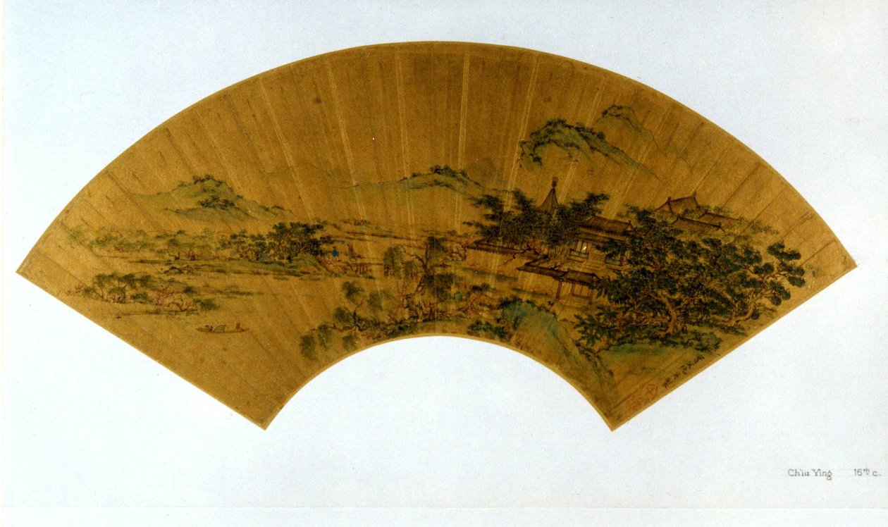 Landskap av Qiu Ying