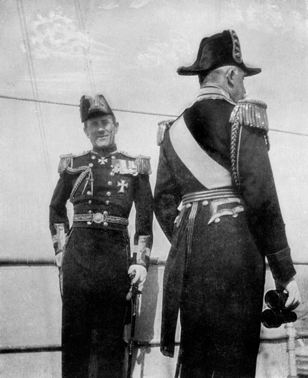 Commodore Keppel med hertigen av Connaught, 1908 av Queen Alexandra