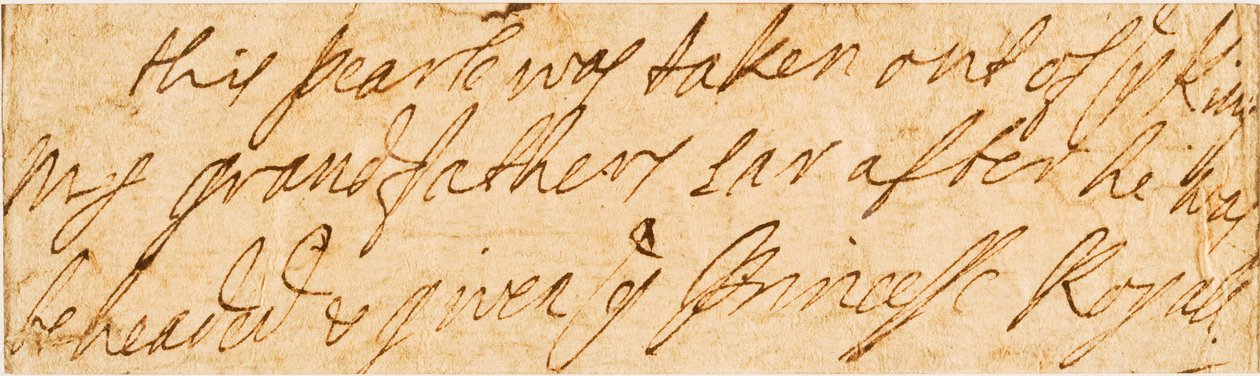 Manuskriptanteckning (bläck på papper) av Queen Mary II of England