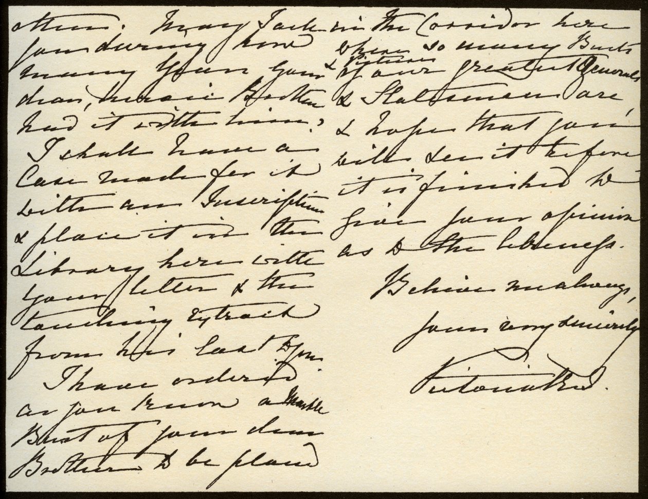 Brev från drottning Victoria till Mary Augusta Gordon, Windsor Castle, 16 mars 1885 av Queen Victoria