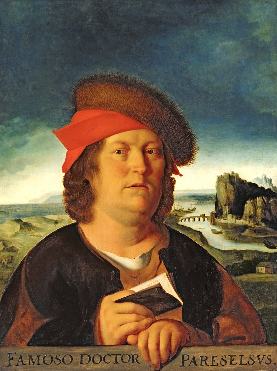 Porträtt antas vara Paracelsus (1493-1541) av Quentin Massys or Metsys