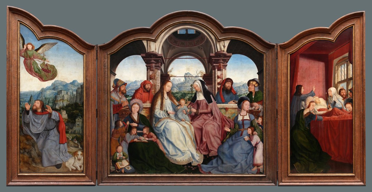 Triptyque de la confrérie de Sainte-Anne à Louvain av Quentin Matsys
