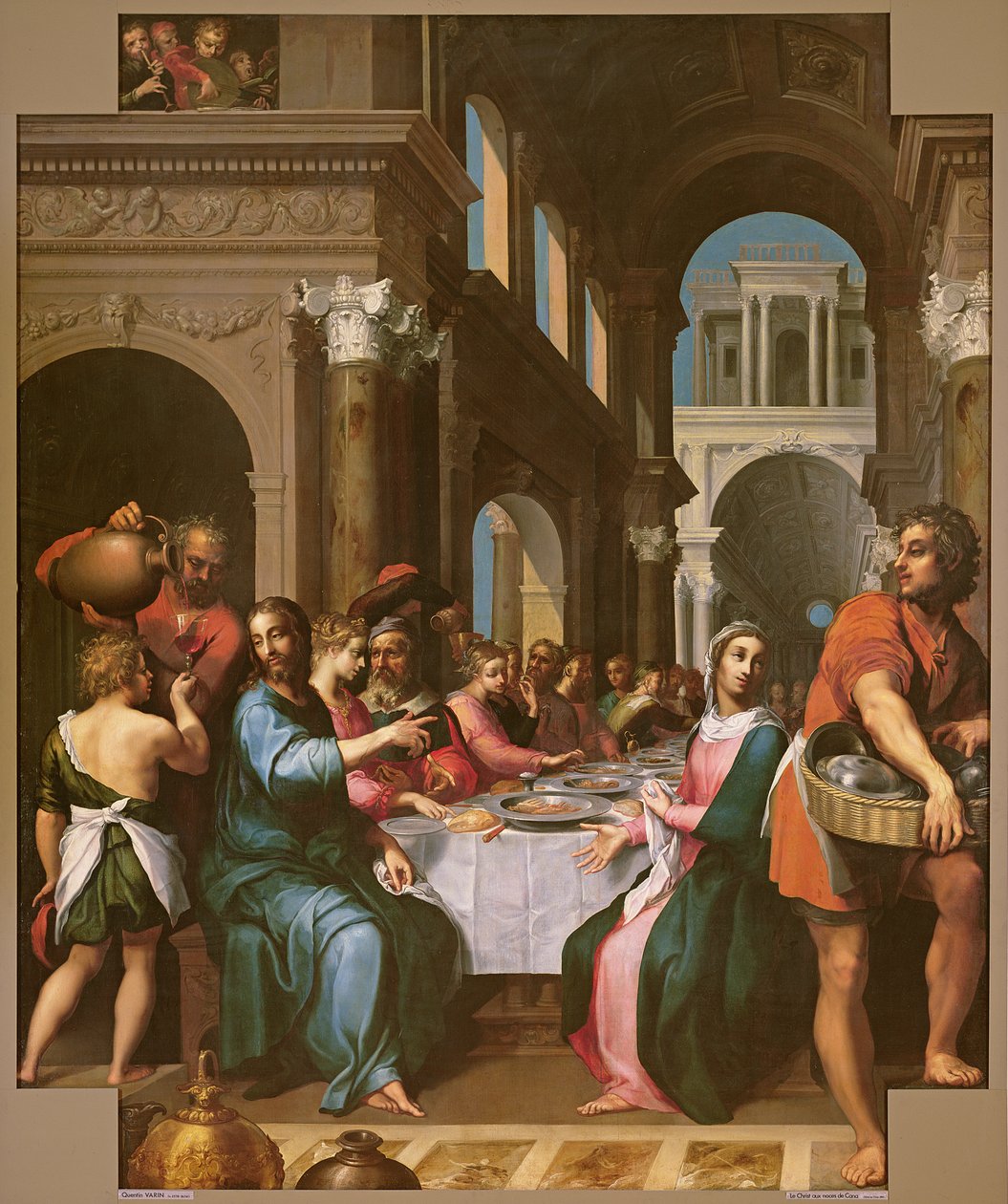 Giftermålet i Kana, c.1618-20 av Quentin Varin