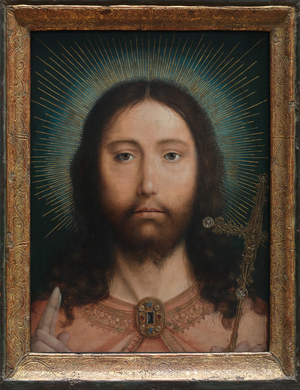 Kristus Salvator Mundi av Quentin Massys or Matsys