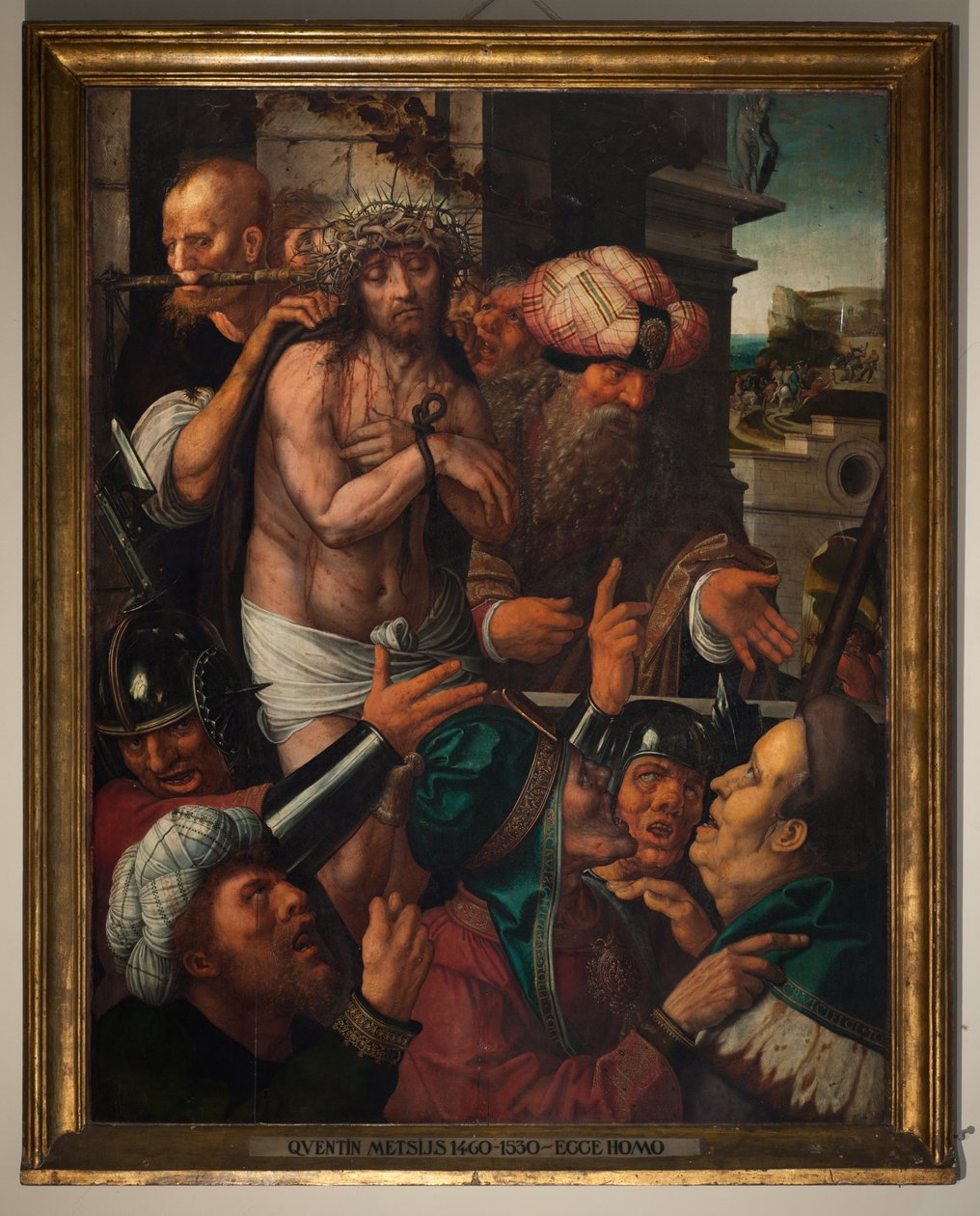 Ecce Homo. Quinten Metsys. 1500-talet (olja på trä) av Quentin Massys or Matsys