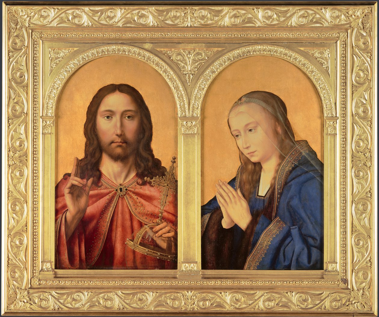 Diptyk: Kristus och Jungfrun, mellan 1500 och 1550 av Quentin Massys or Metsys
