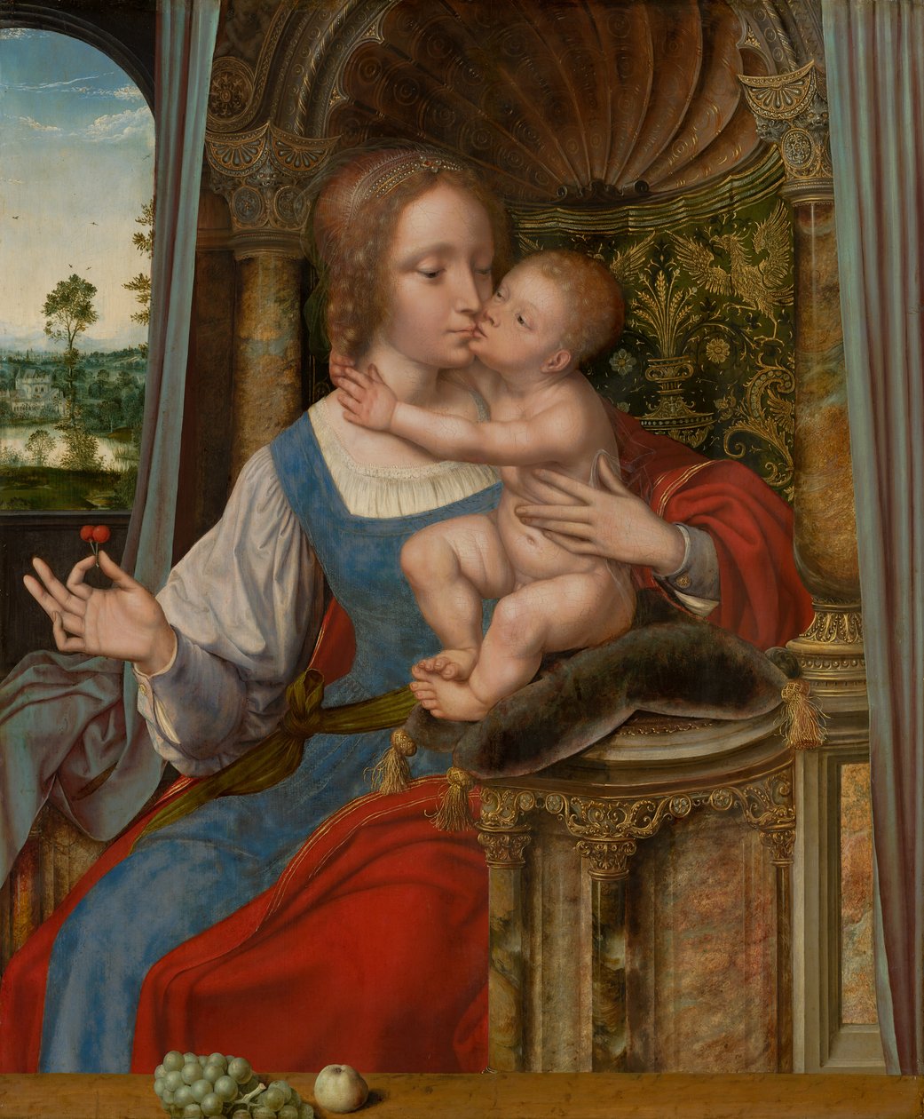 Madonna och barn, ca 1525-30 av Quentin Massys or Metsys
