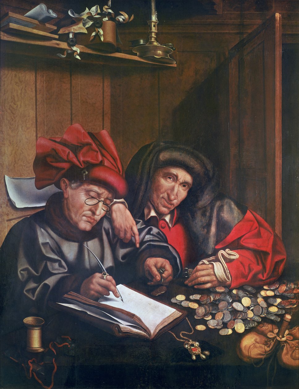 Pengaväxlarna, ca 1530 av Quentin Massys or Metsys