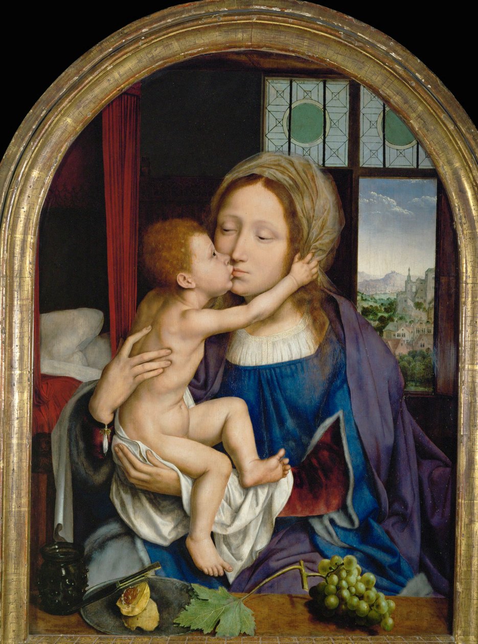 Madonna med barn... av Quentin Metsys