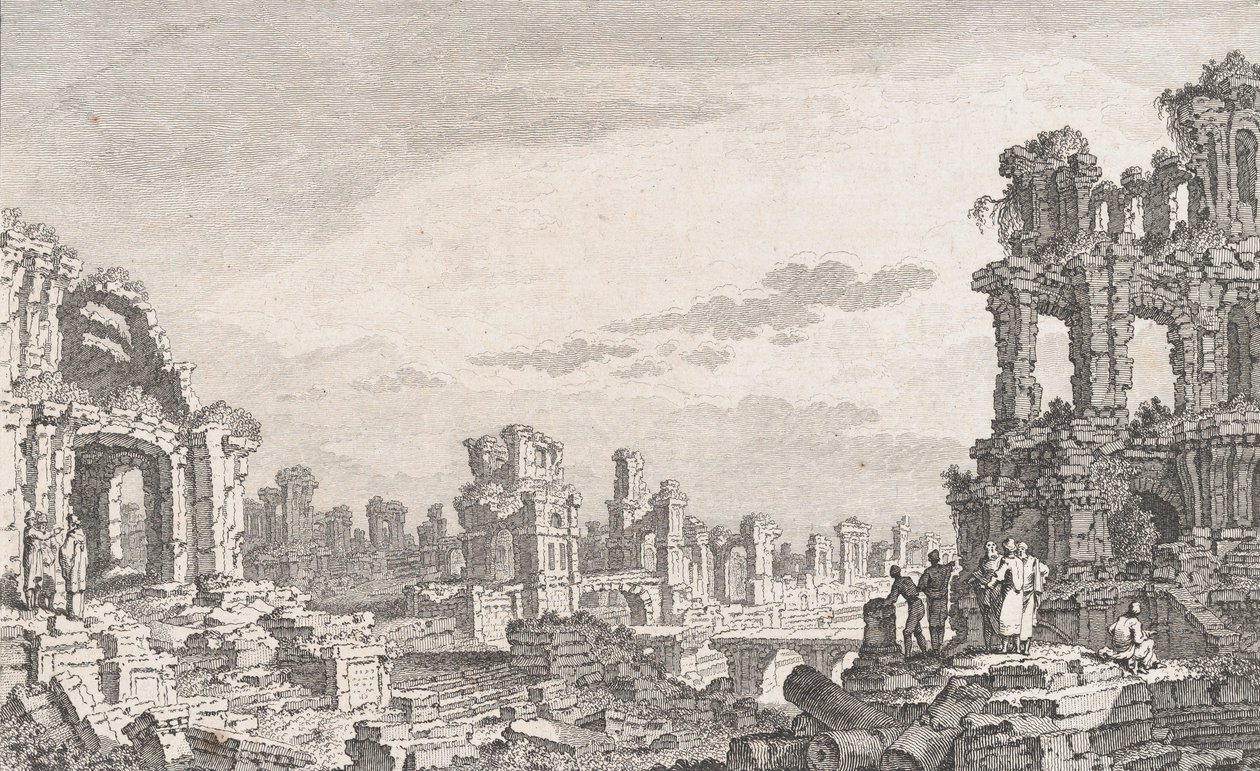 Ruines de Cumes, 1700-talet. av Quentin Pierre Chedel