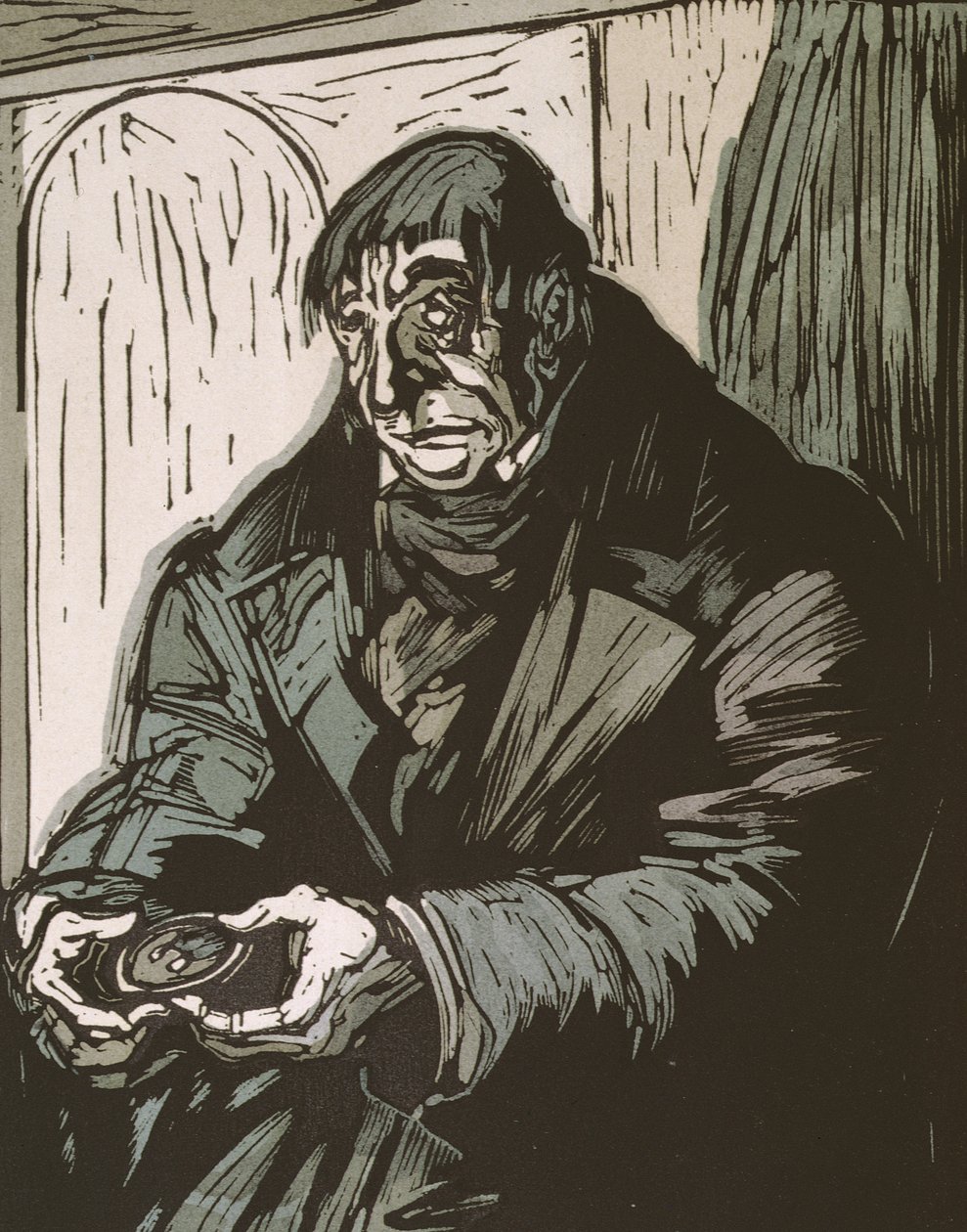 Illustration från "Le Pere Goriot" av Honore de Balzac, publicerad 1922 av Quint