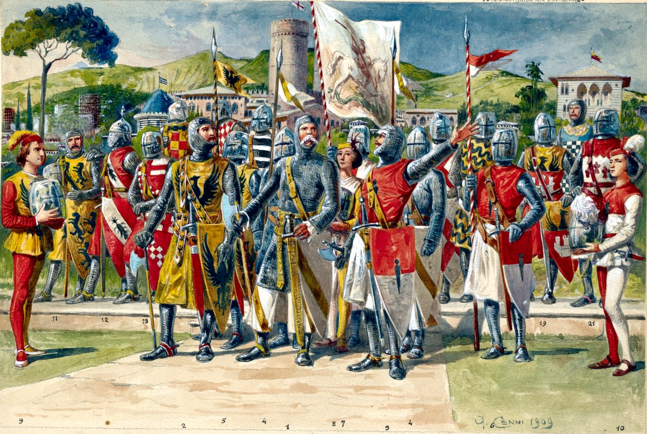 Ledare, riddare och soldater i Republiken Genua och dess ledande familjer, sista kvartalet av 1200 -talet av Quinto Cenni
