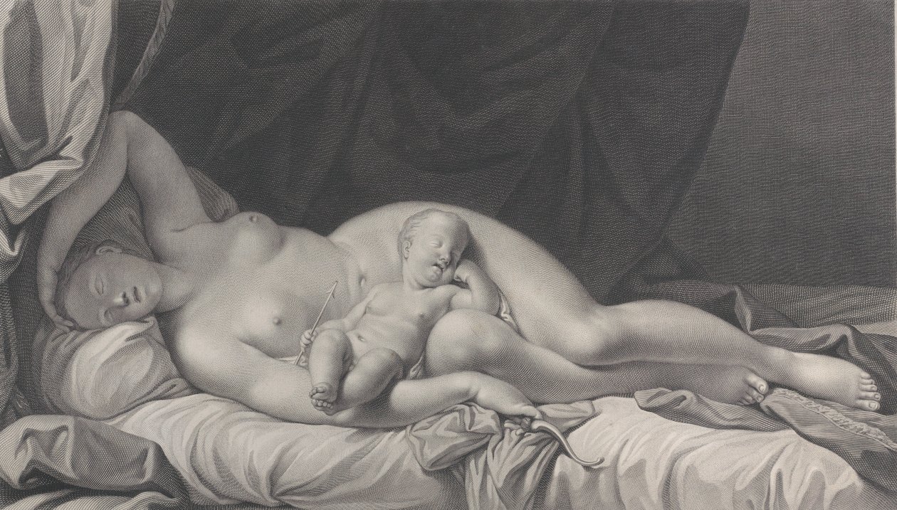 Sovande Venus med Amor i knät, 1783. av Quirin Mark