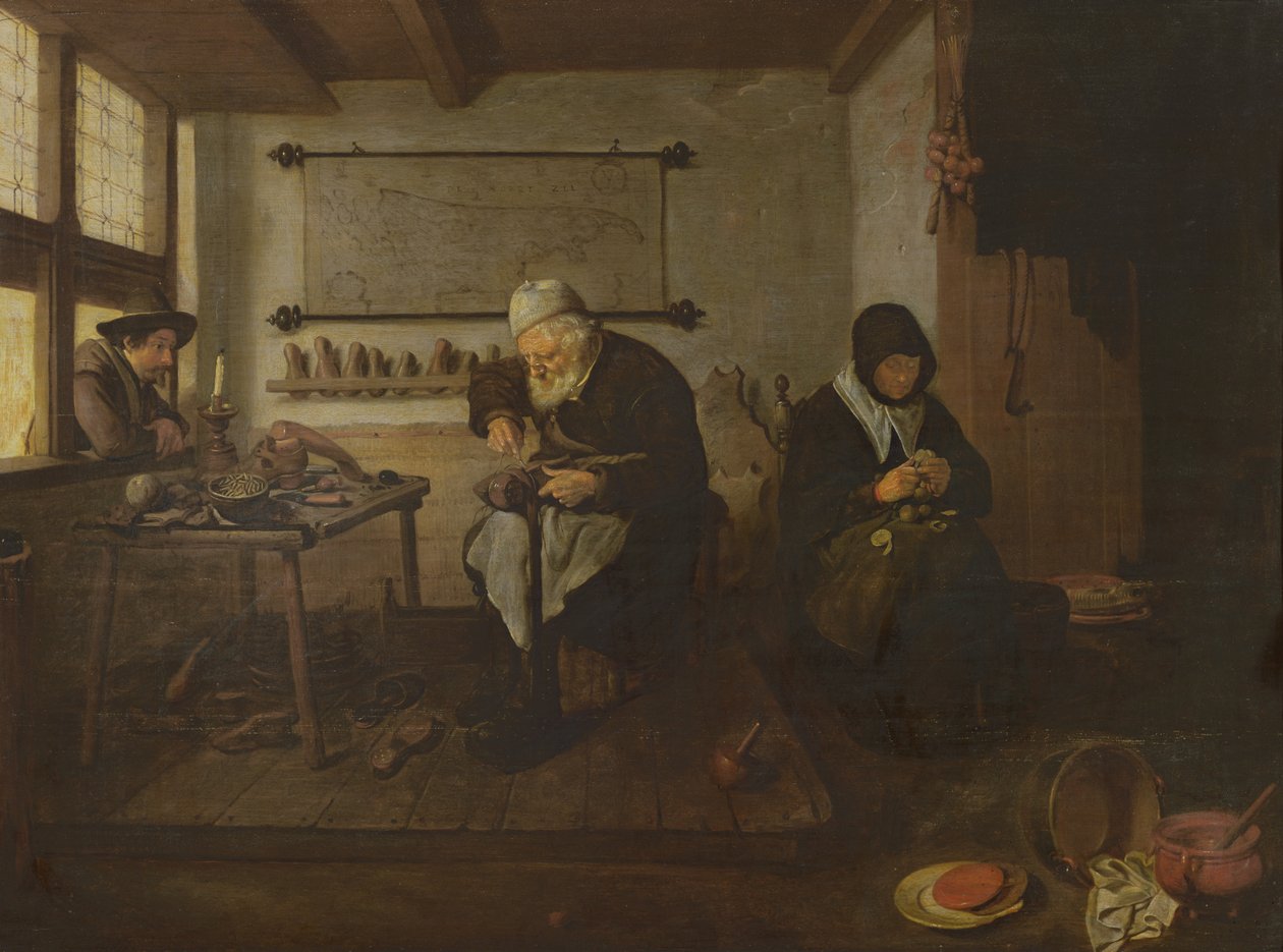 Skomakaren av Quiringh Van Brekelenkam