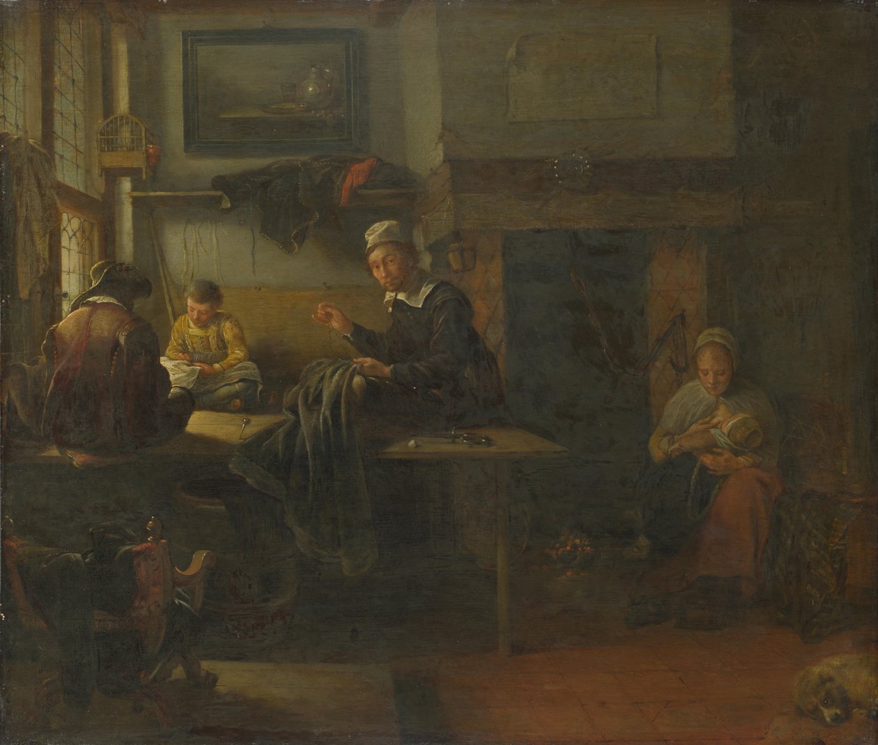 Interiör av en skräddarbutik, ca. 1660 av Quiringh Van Brekelenkam