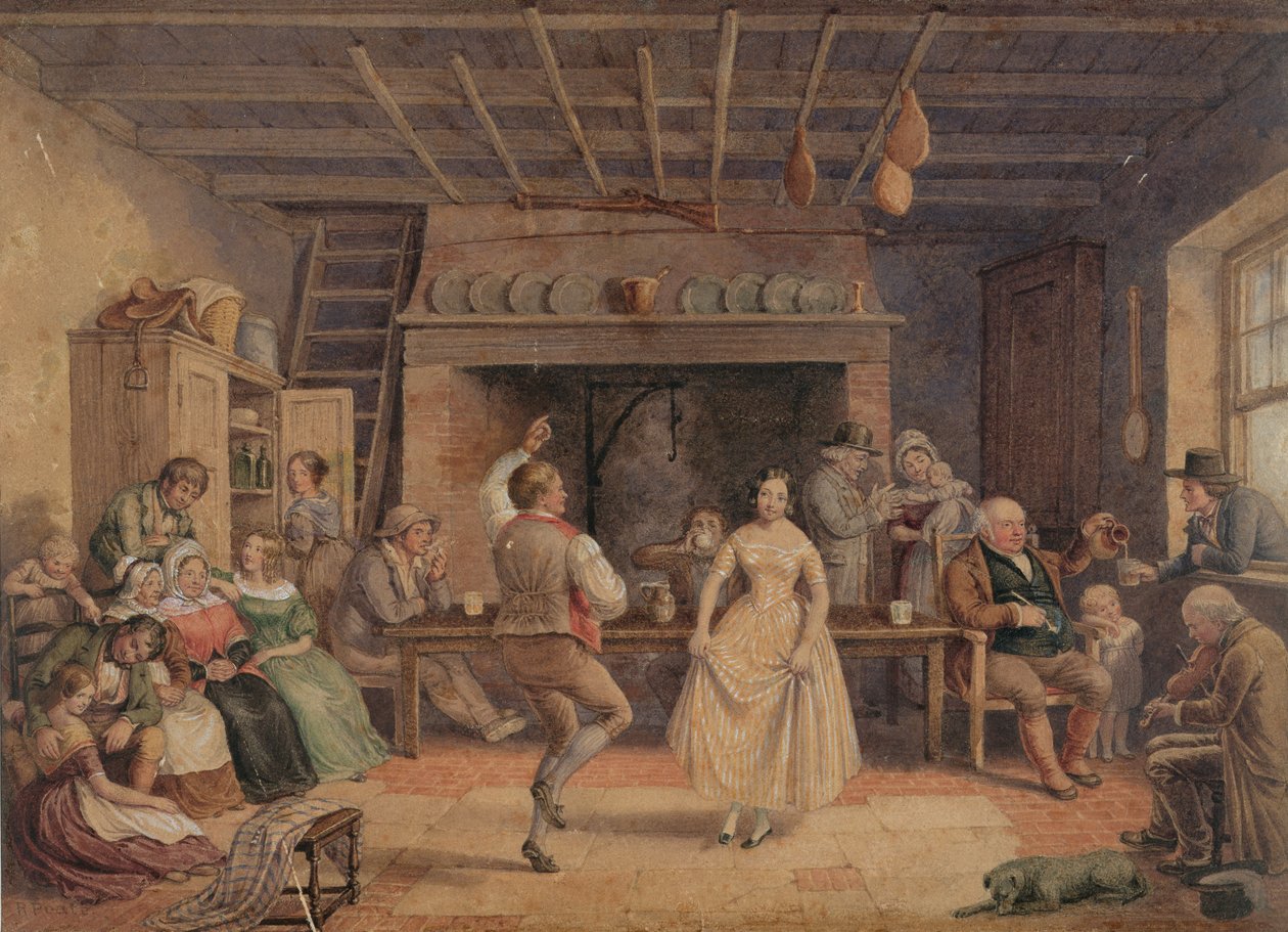 Dans i bondgårdsköket (wc på papper) av R. Poate