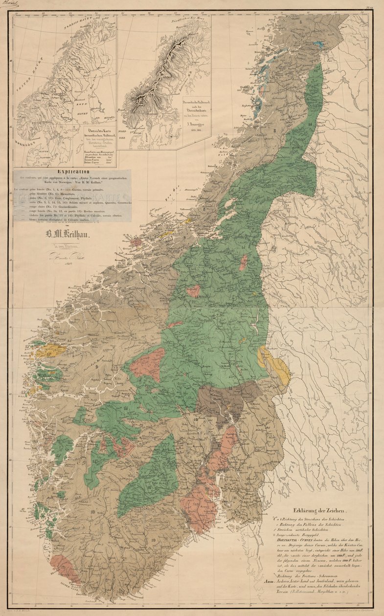 Erstet Versuch einer geonostischen Karte von Norwegen av R.M. Keilhau