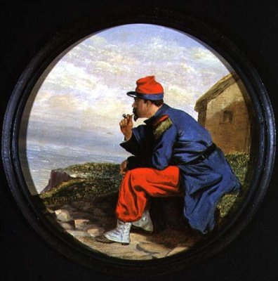 Porträtt av en fransk soldat av R.W. Davids