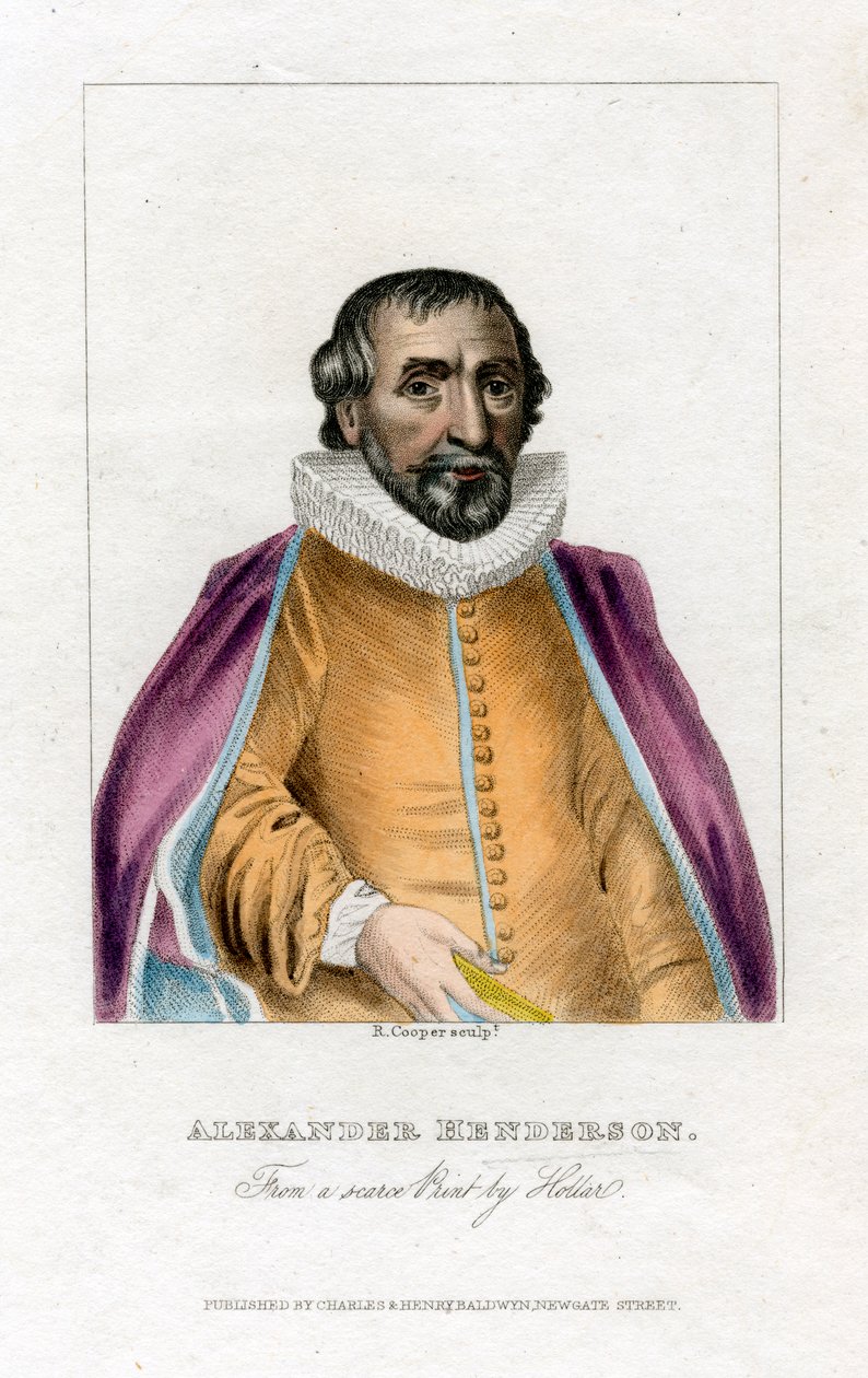 Alexander Henderson, skotsk teolog, tidigt 1800-tal. av R. Cooper