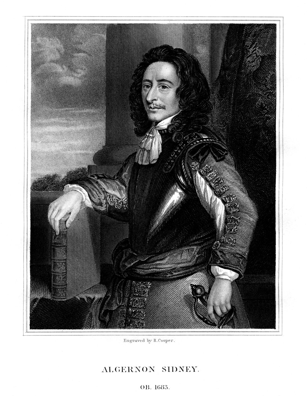 Algernon Sydney, engelsk politiker, 1824. av R. Cooper