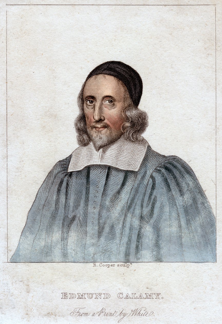 Edmund Calamy den äldre, engelsk presbyteriansk kyrkoledare från 1600-talet, tidigt 1800-tal. av R. Cooper