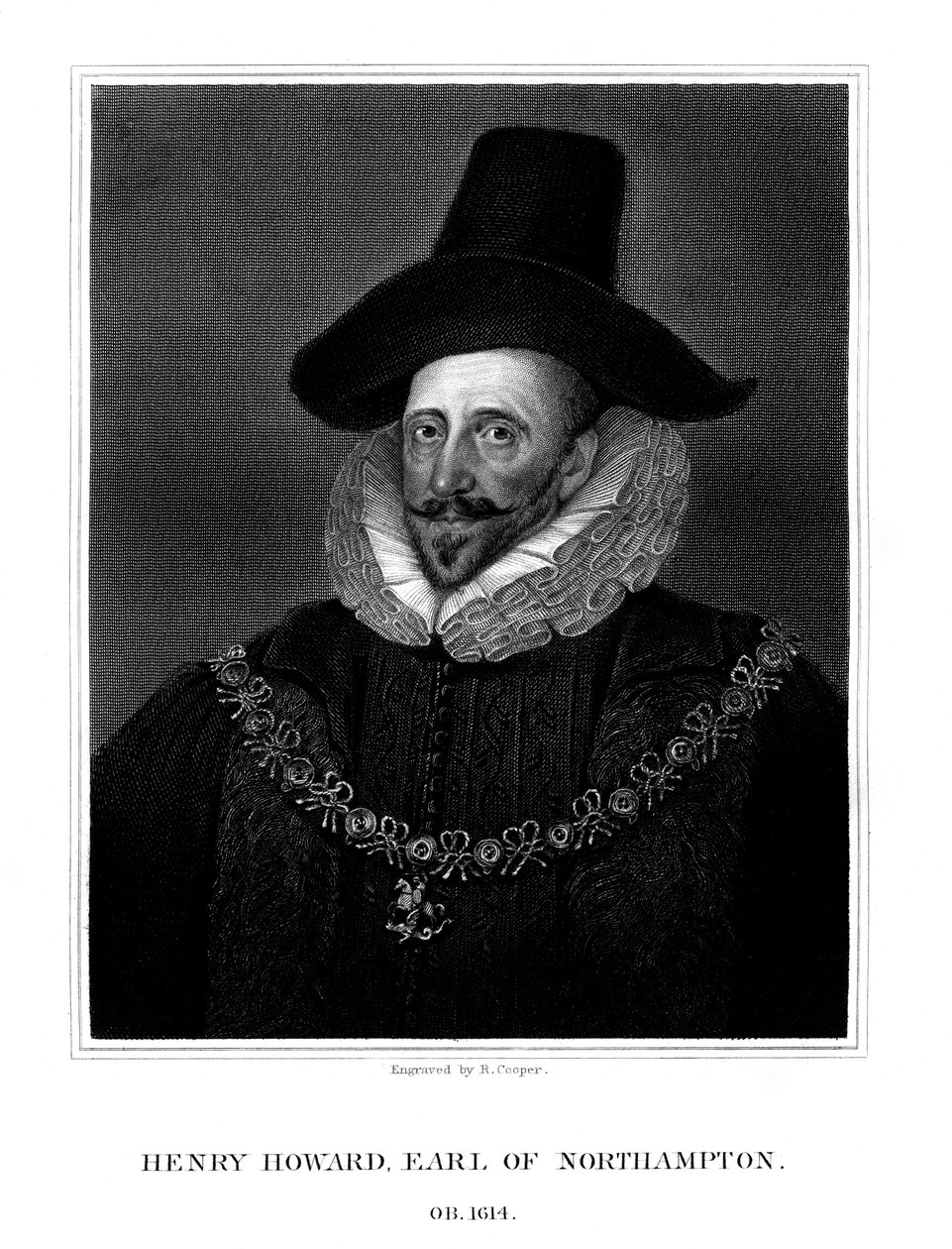 Henry Howard, 1:e jarl av Northampton, 1825. av R. Cooper