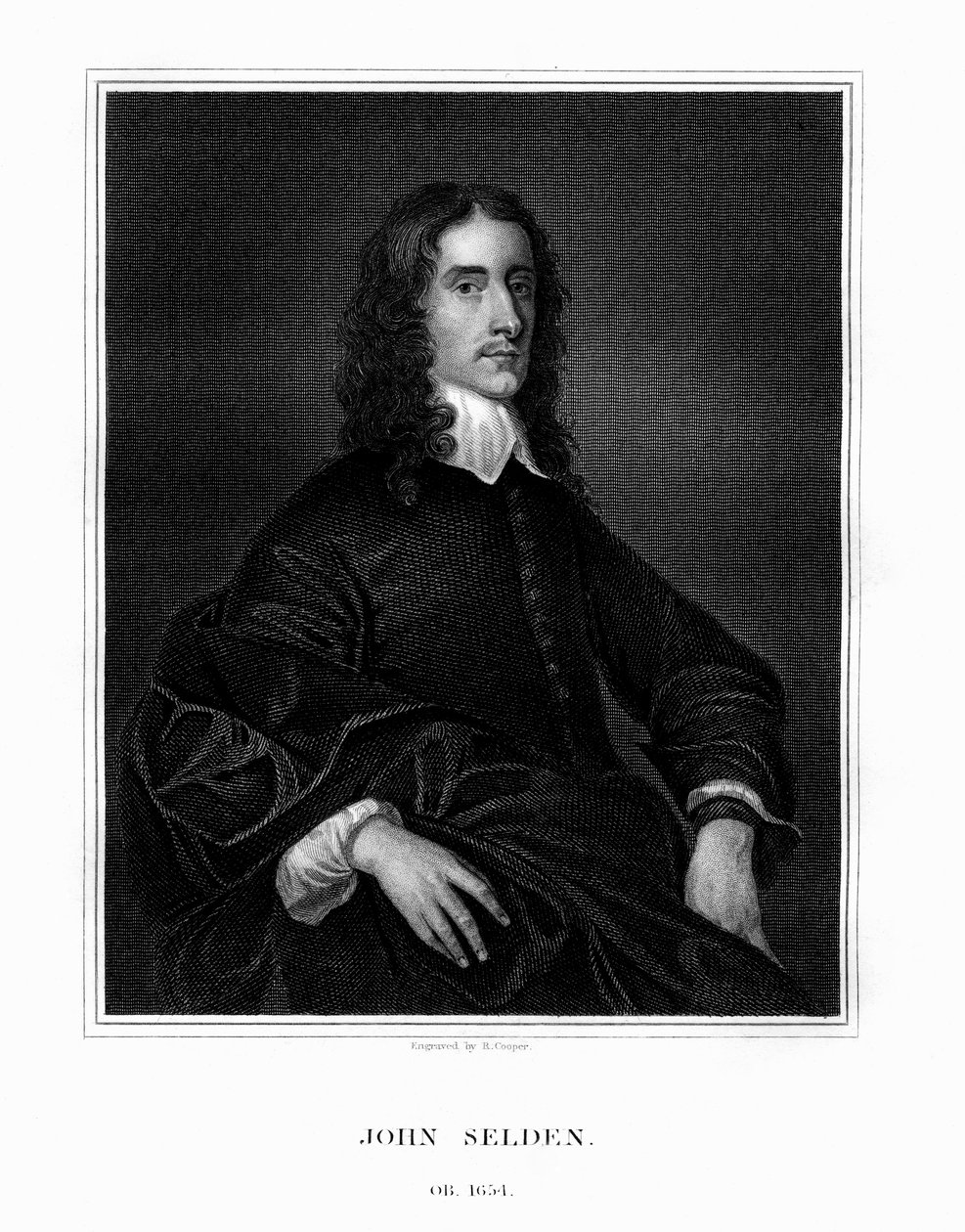 John Selden, engelsk jurist, juridisk antikvarie och orientalisk forskare, 1823. av R. Cooper