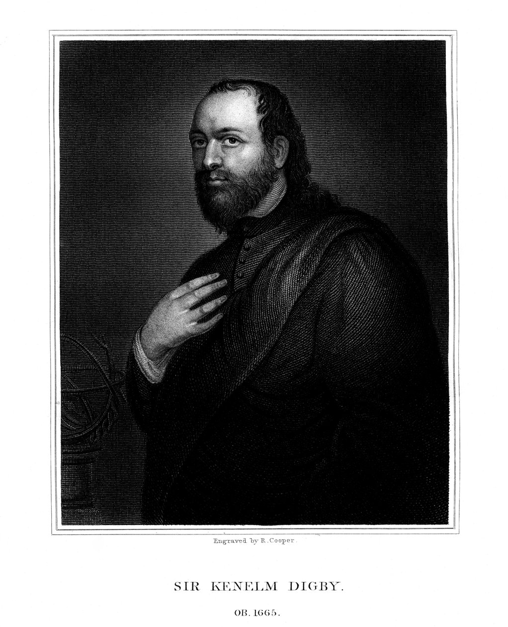 Sir Kenelm Digby, engelsk vetenskapsman och diplomat 1825 av R. Cooper