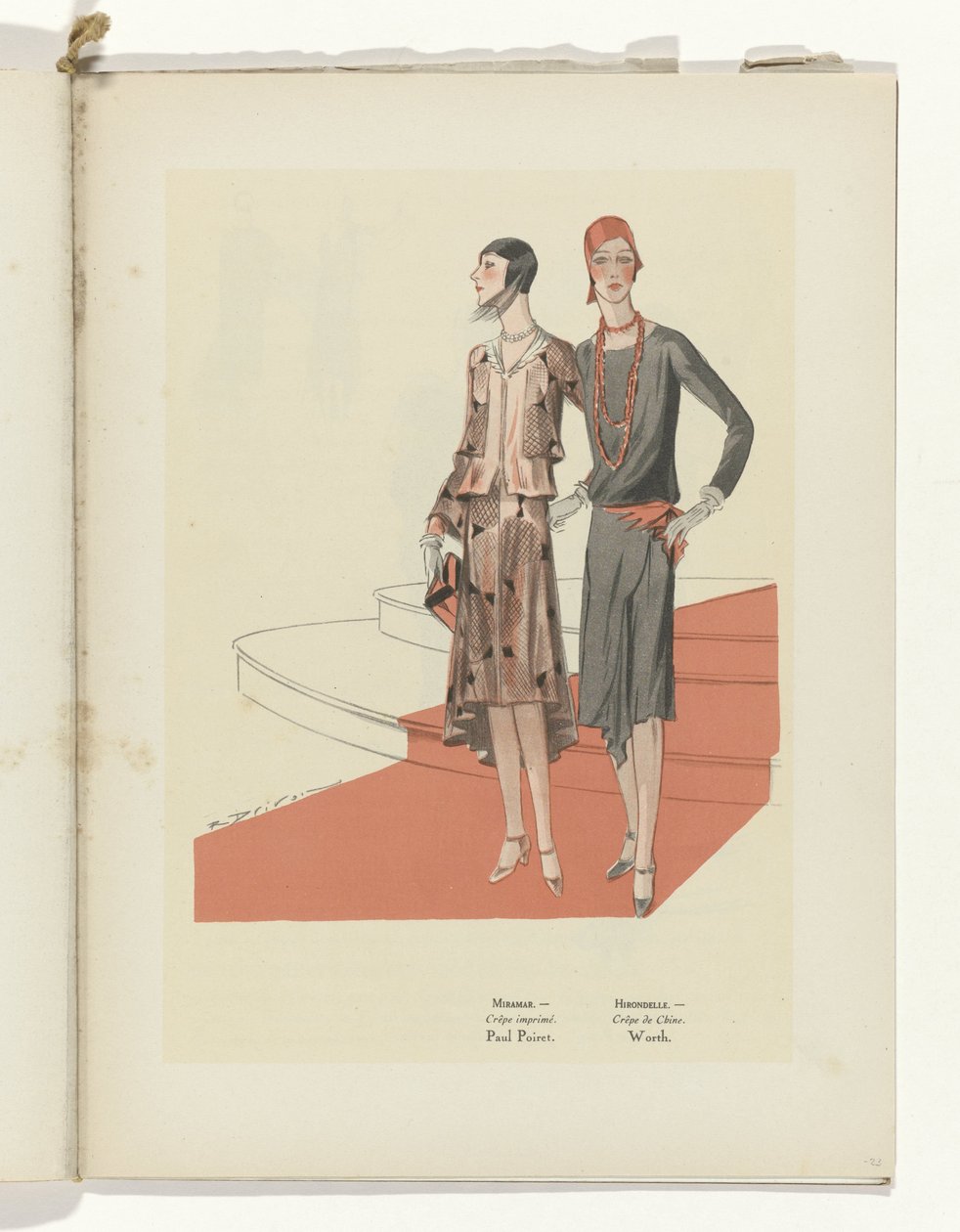 Konst - Smak - Skönhet, Broschyrer av feminin elegans, mars 1929, nr 103, 9:e året, sid. 23 av R. Drivon