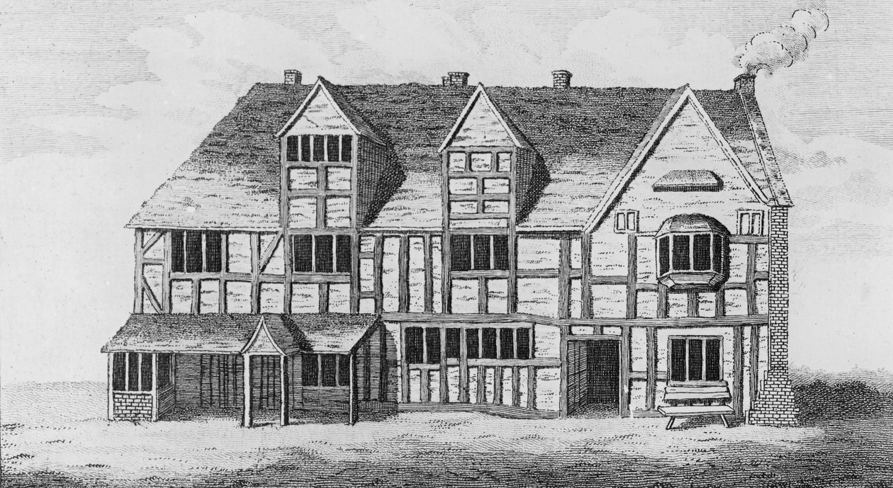 Huset i Stratford-upon-Avon där Shakespeare föddes av R. Greene