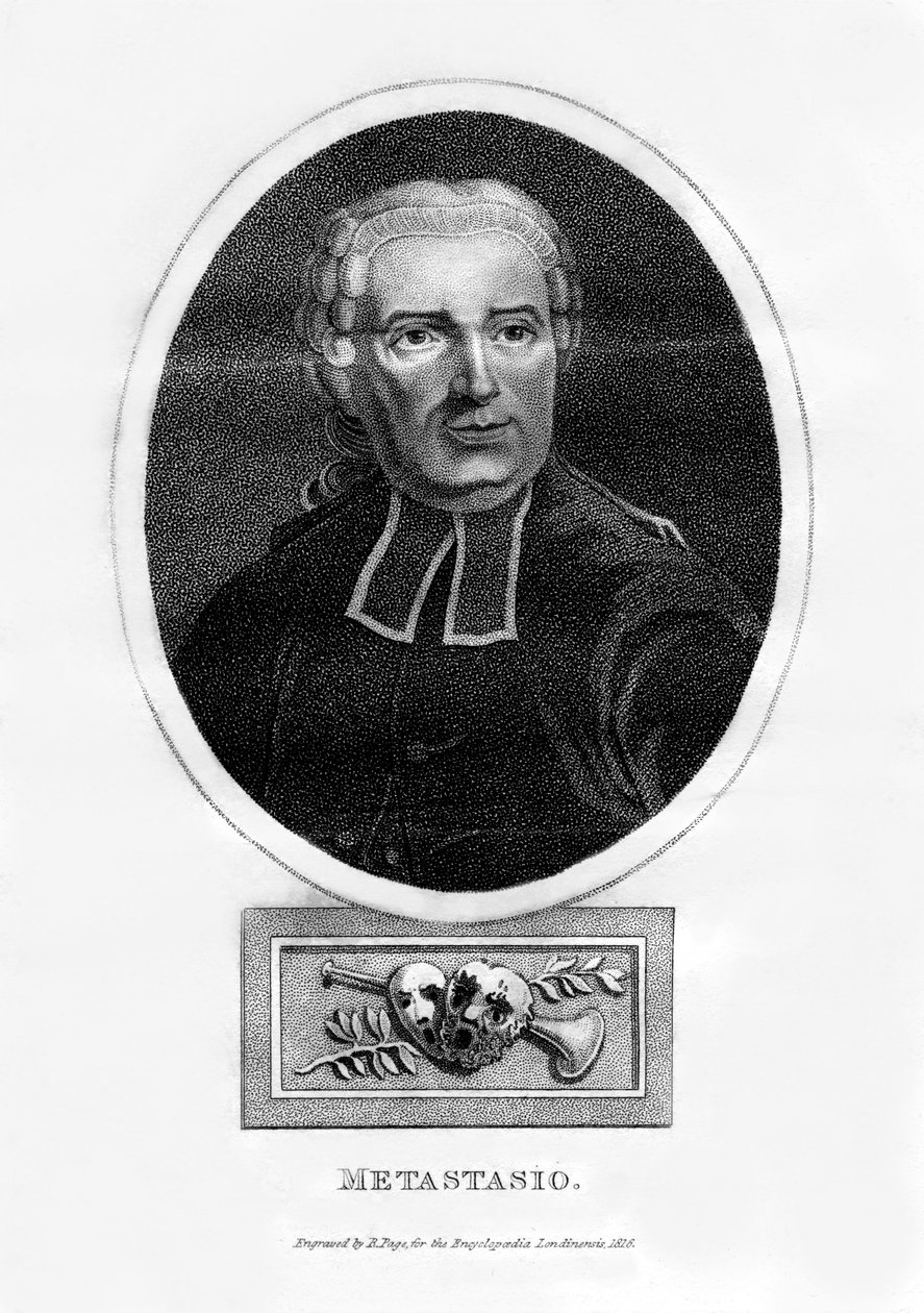 Metastasio, italiensk poet, 1816. av R. Page