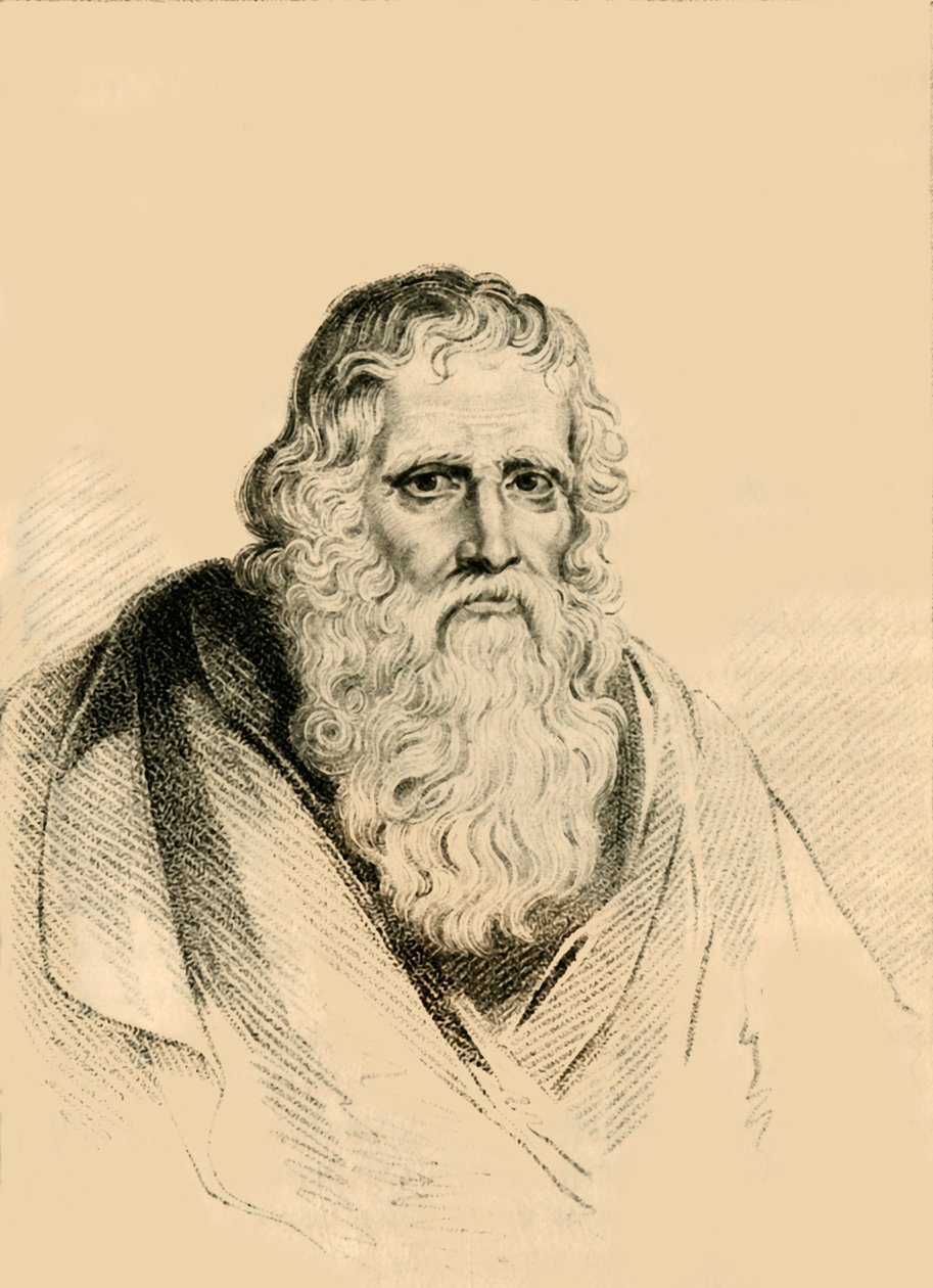 Thomas Parr, som dog vid en ålder av 152 år, 1821. av R. Page