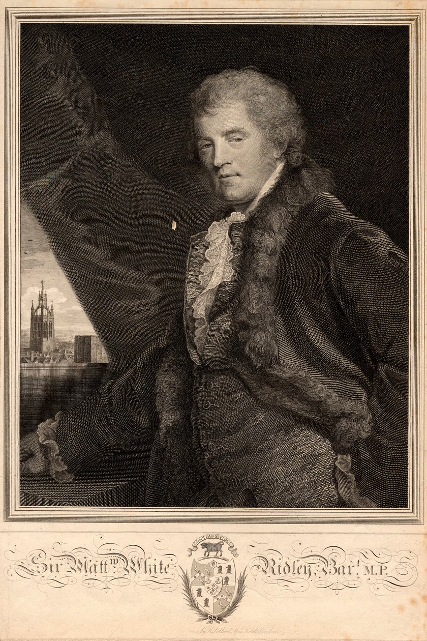 Sir Matthew White Ridley av R. Pollard