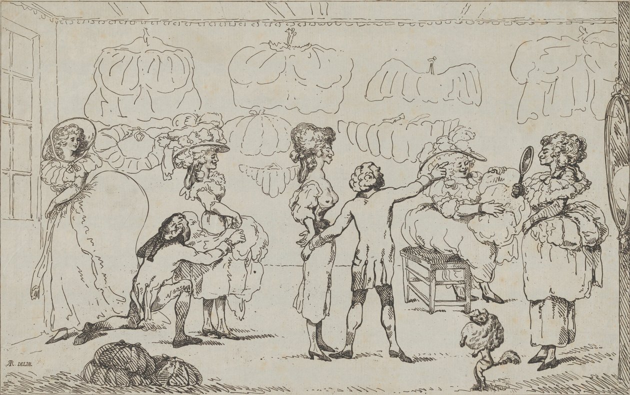 The Bum Shop, 11 juli 1785. av R. Rushworth.