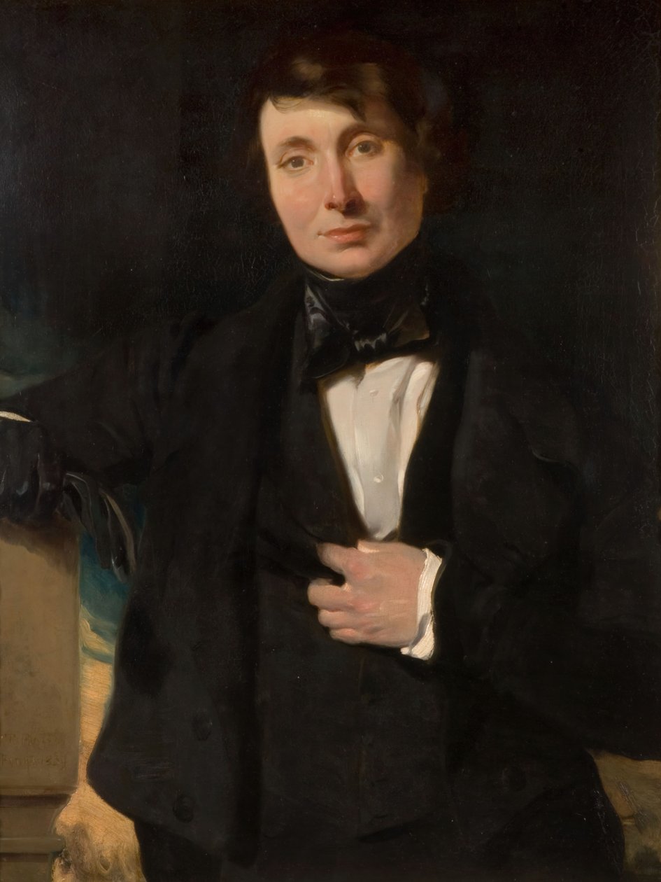 Porträtt av en man, 1839. av R. T. Bott