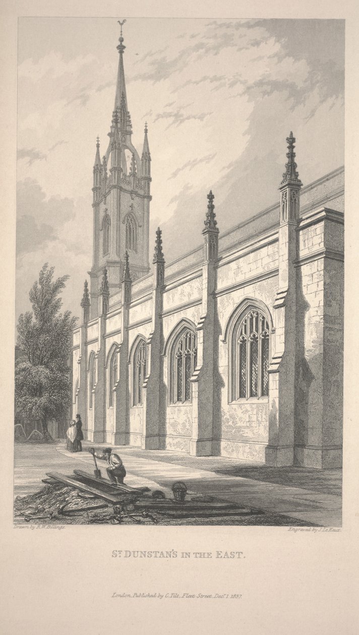 St. Dunstans i öst av R. W. Billings