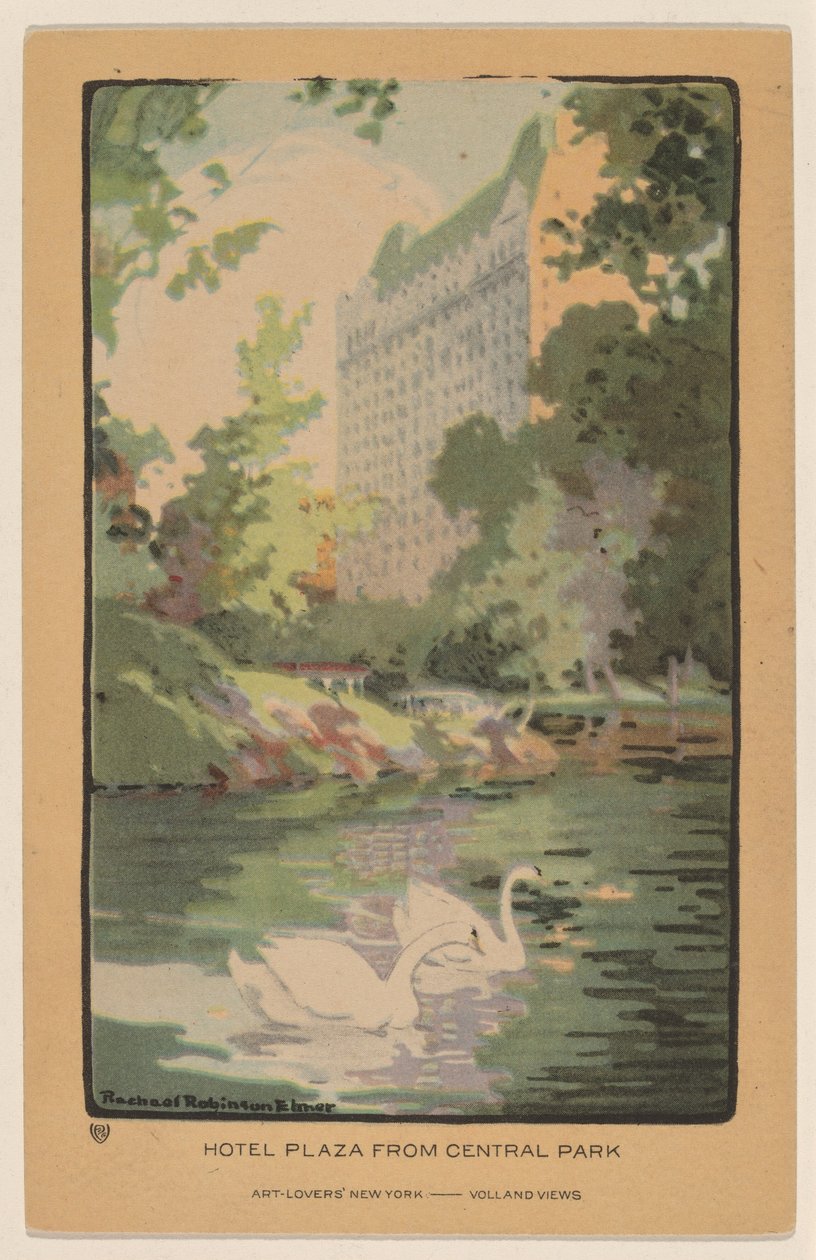 Hotel Plaza från Central Park av Rachael Robinson Elmer