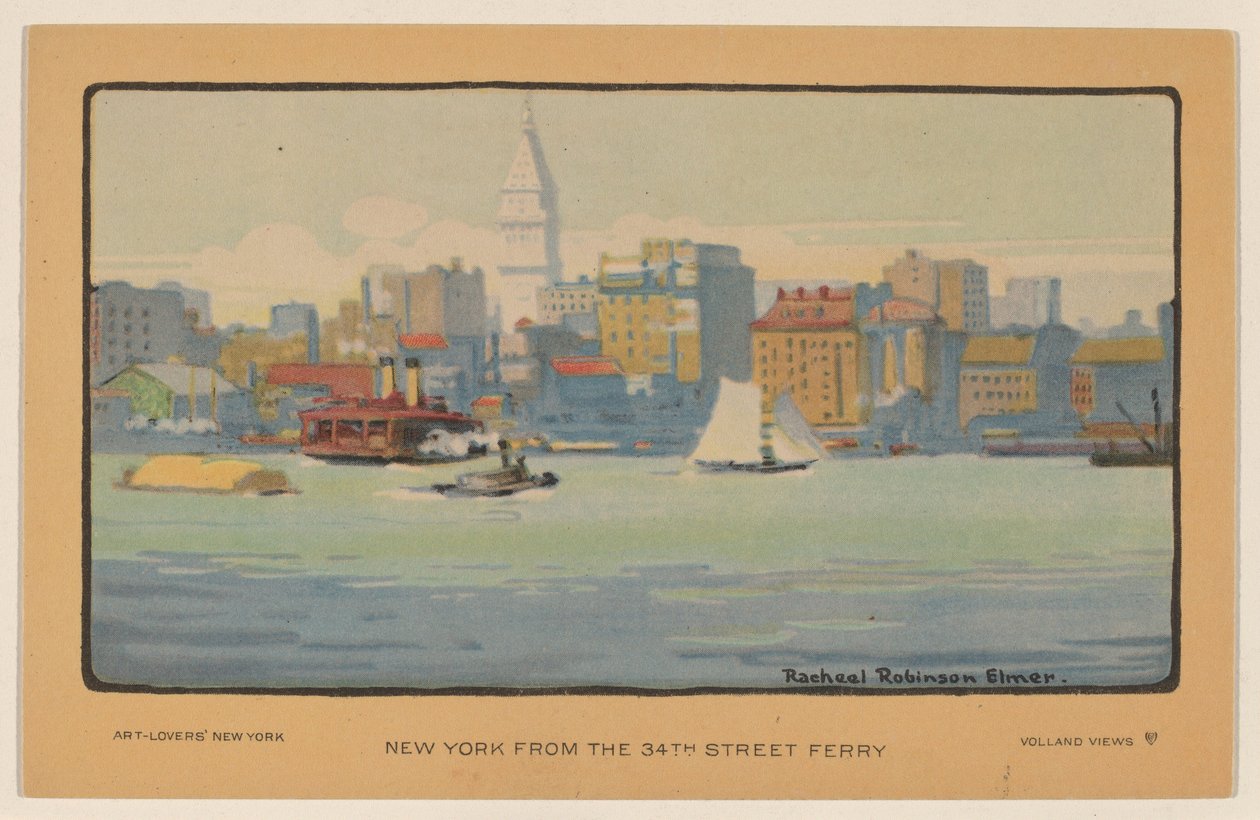 New York från 34th Street Ferry av Rachael Robinson Elmer