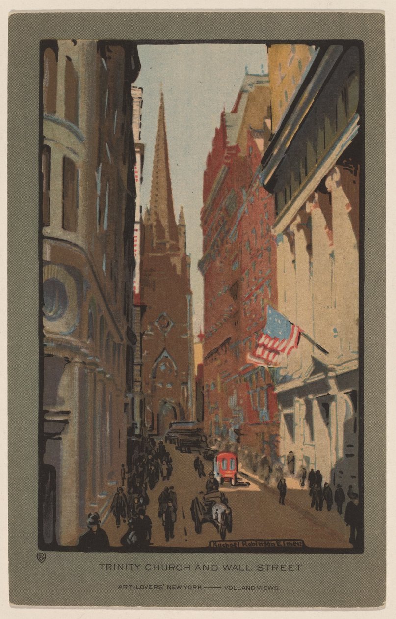 Trinity Church och Wall Street av Rachael Robinson Elmer